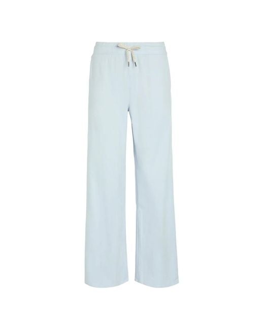 vuori Blue Halo Wide-Leg Track Pants