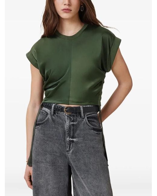 Top Mira A Maniche Corte di AllSaints in Green