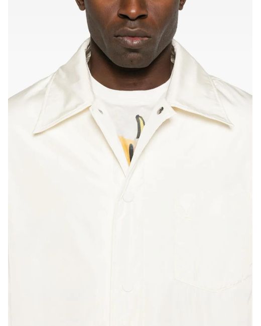 AMI White Jacket Padded Adc Overshirt for men