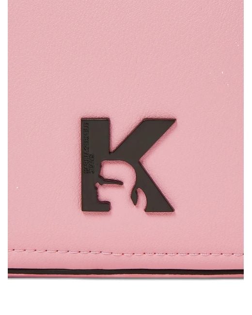 Karl Lagerfeld Pink K Logo Camera Bag