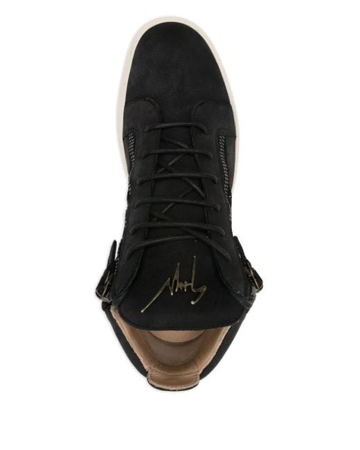メンズ Giuseppe Zanotti スエード スニーカー Black