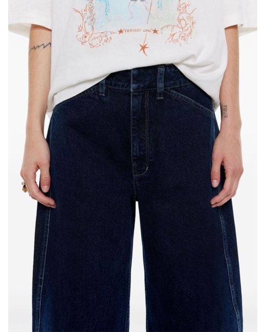 Bimba Y Lola Blue Barrel Wide-Leg Jeans