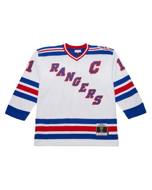 メンズ Mitchell & Ness Nhl "rangers 1993 Mark Messier" ジャージ Blue