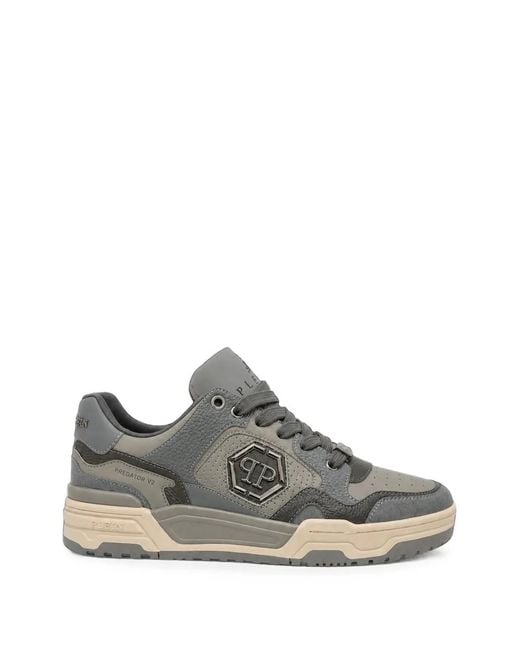 Philipp Plein Gray Low-Top Predator V2 Sneakers for men