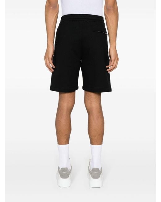 Alexander McQueen Black Shorts With Logo for men