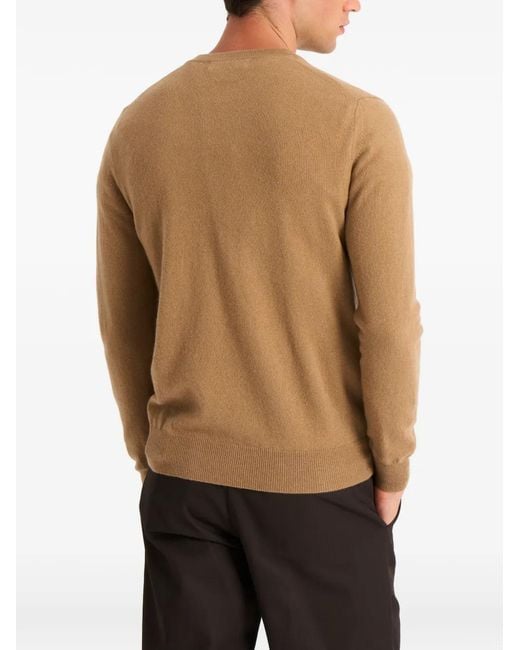Pringle of Scotland Natural Crew-Neck Cashmere Sweater for men