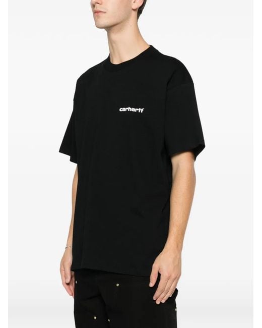 Carhartt Black S/S Archive Lines T-Shirt for men