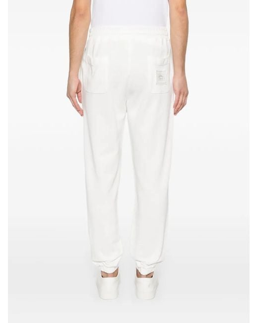 Eleventy White Drawstring Panelled Sweatpants for men