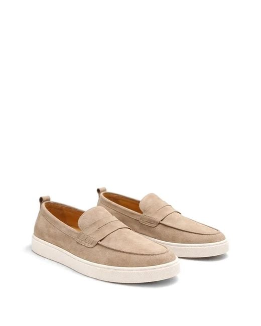 Poche Paris Natural Suede Loafers for men