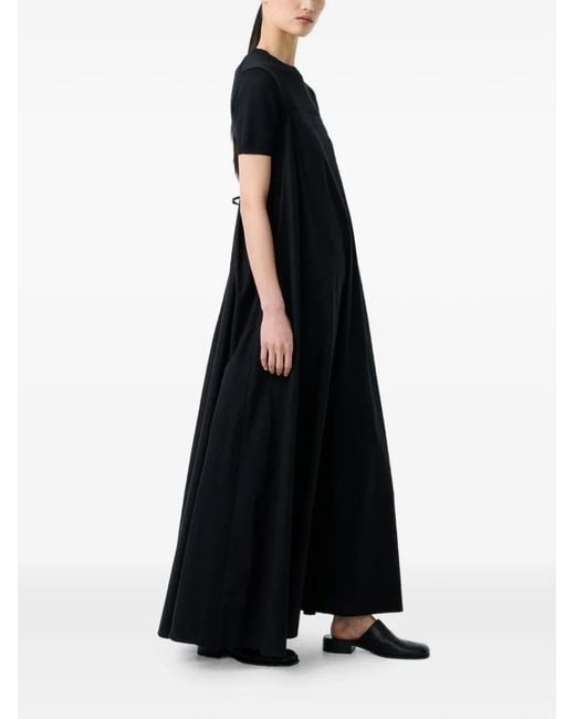 Studio Nicholson Black Achille Slender Straps Midi Dress