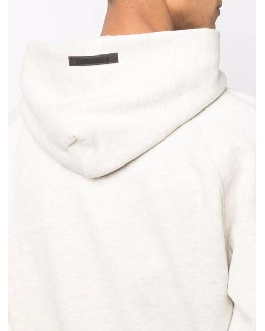 Fear Of God White Logo-Print Hoodie for men