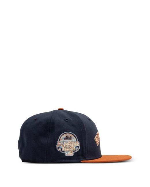 KTZ Blue 59Fifty New York Mets Patch Cap for men