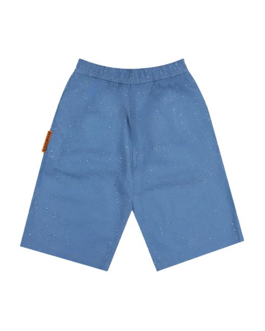 Short En Jean À Strass Pleasures pour homme en coloris Blue