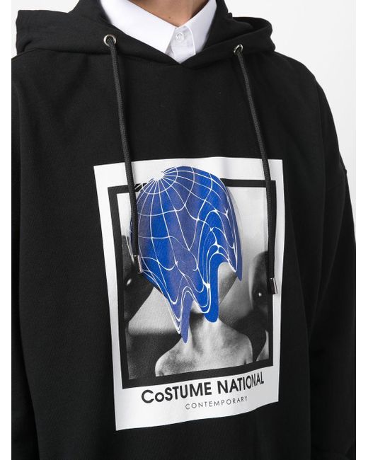 CoSTUME NATIONAL Hoodie mit grafischem Print in Black für Herren