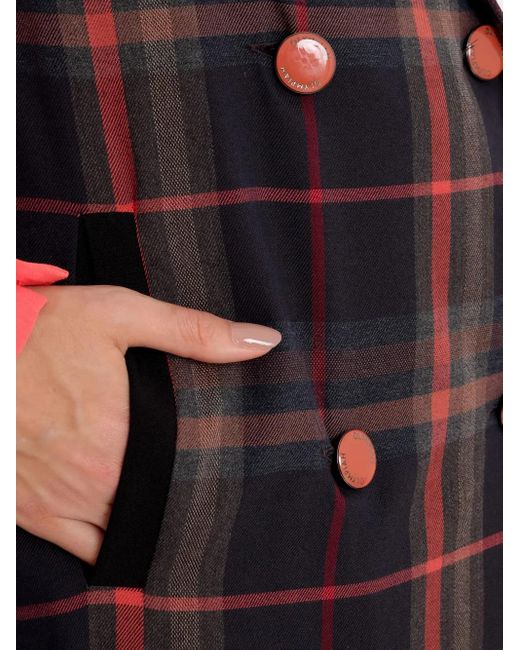 Manteau Croisé À Carreaux Olympiah en coloris Black