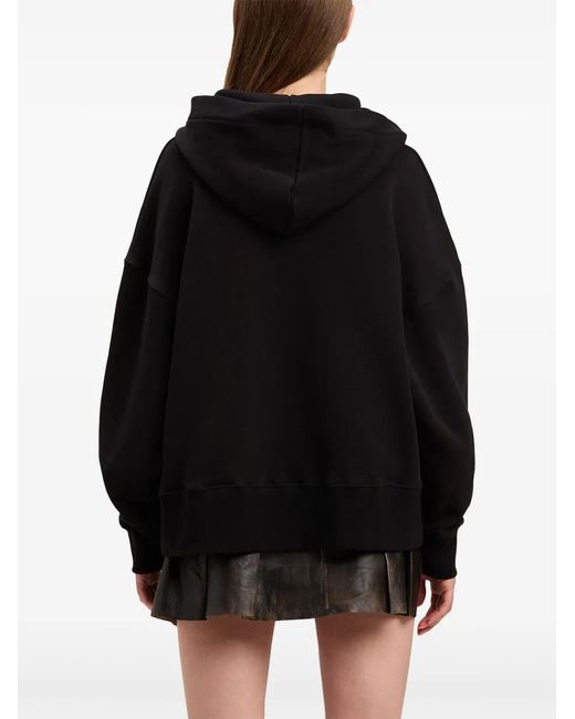 Palm Angels Black College Palm Hoodie