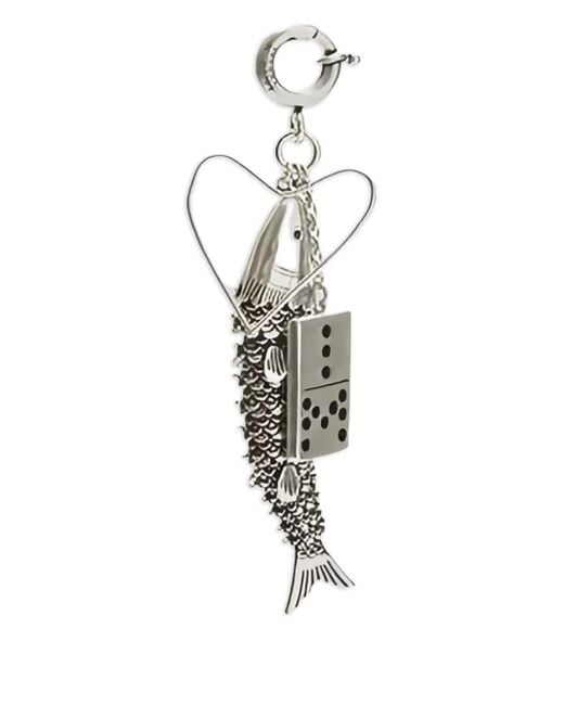 Isabel Marant White Fish Domino Schlüsselanhänger