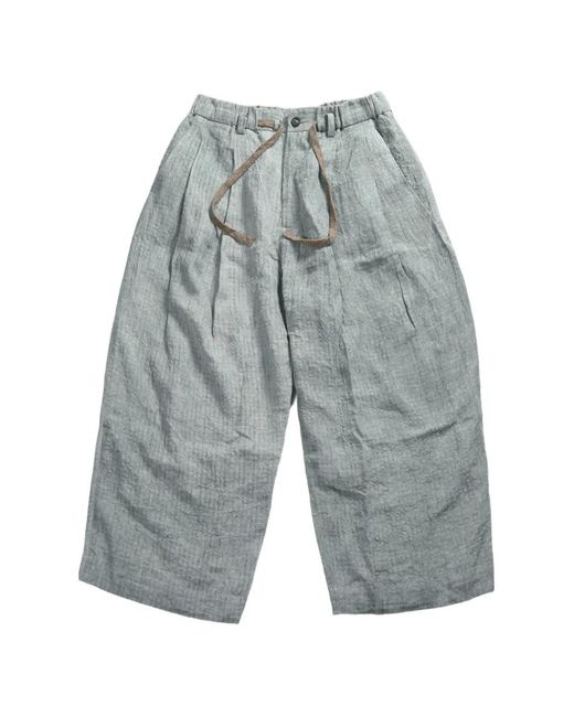 Ziggy Chen Blue Drawstring Trousers for men