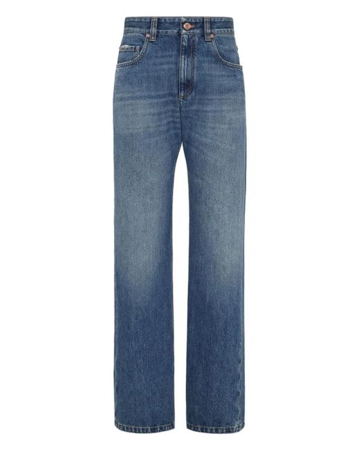 Brunello Cucinelli Blue Cotton Jeans