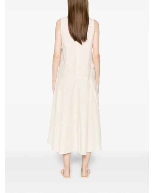 Phisique Du Role Pink Pleated Panelled Midi Dress
