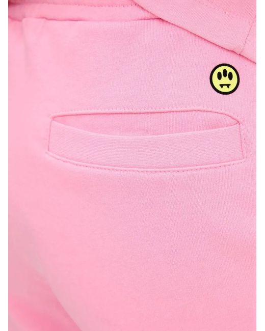Pantalones de chándal con logo bordado Barrow de color Pink