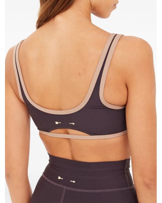 The Upside Purple Kefi Brielle Scoop-Neck Sports Bra