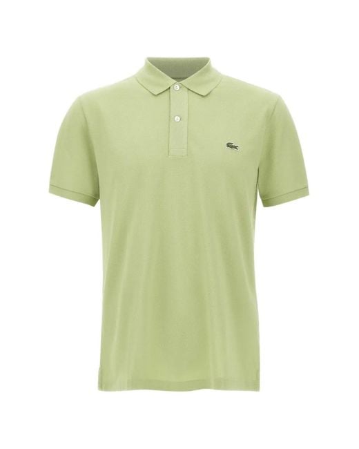 Lacoste Green Logo-Detail Polo Shirt for men
