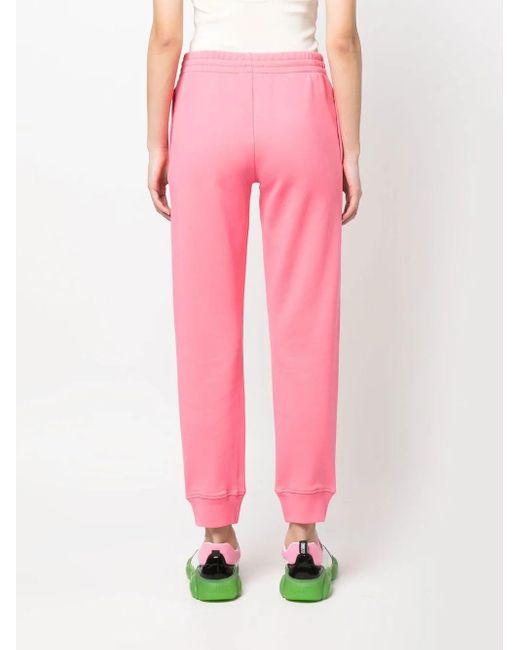 Moschino Pink Teddy Bear Organic Cotton Track Trousers
