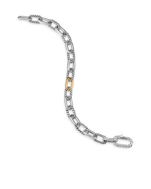 David Yurman White 18Kt And Sterling Dy Madison Chain Bracelet for men