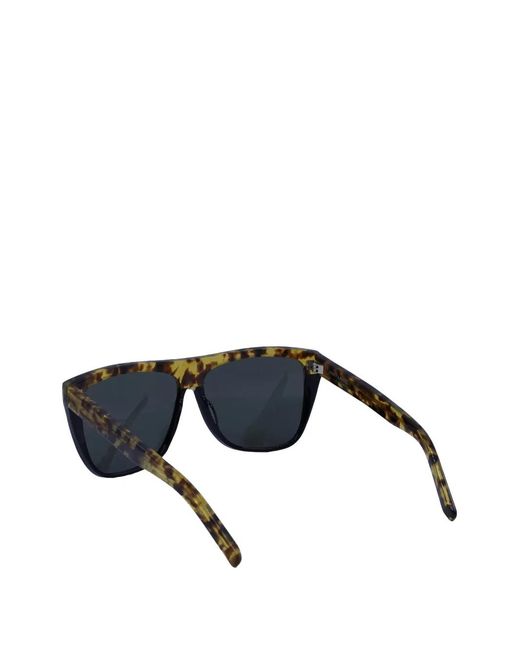 Saint Laurent Black Tortoiseshell-Effect Sunglasses for men