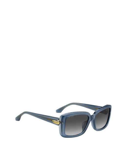 Etro Gray Rectangle-Frame Sunglasses