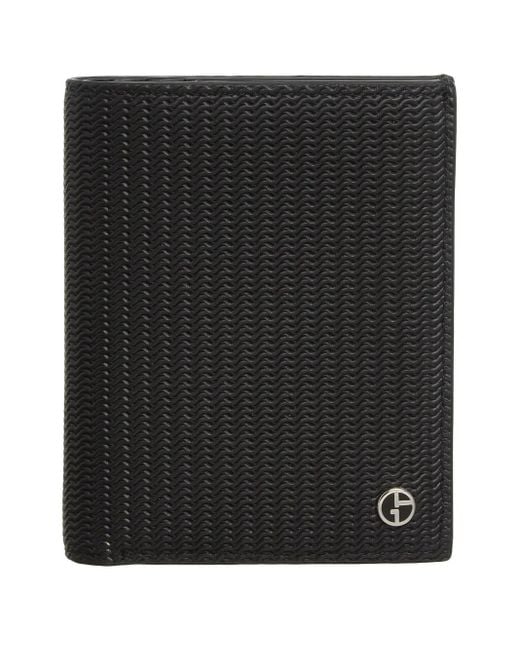 Giorgio Armani Pasjeshouder Met Logoplakkaat in het Black voor heren