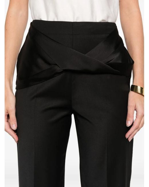 TOVE Black Annabel Twisted Trousers