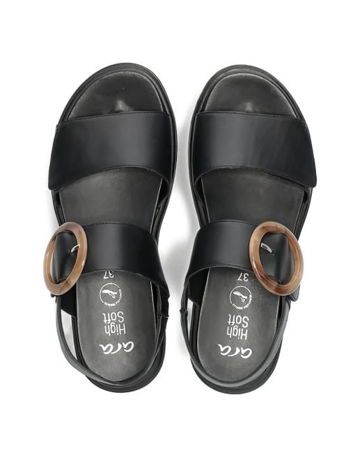 Ara Black Bilbao Sandals