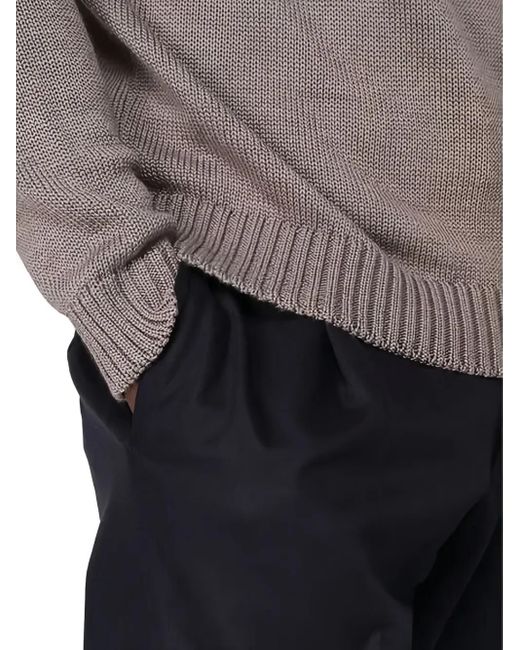 Zanone Gray Wool Jumper for men
