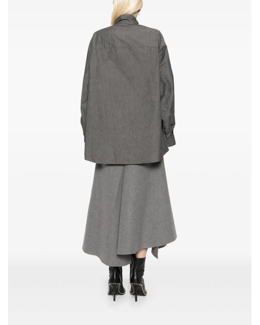 JNBY Gray Long-Sleeved Jacket