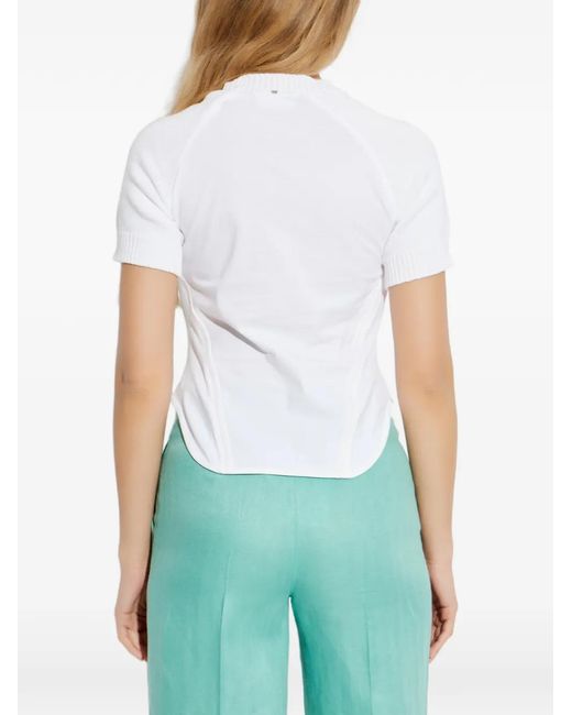 Sportmax White Seam Detail T-Shirt