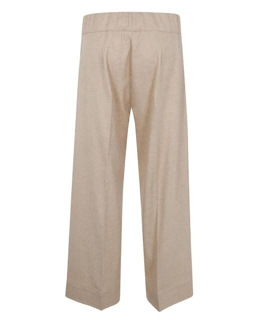 D.exterior Natural Elasticated Trousers