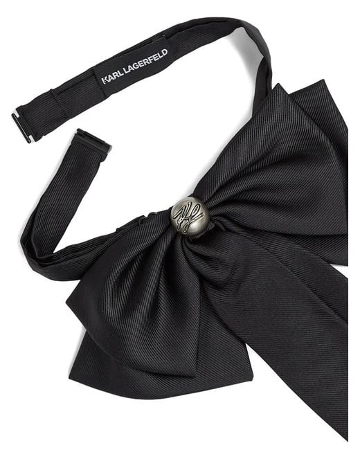 Karl Lagerfeld Black K/Autograph Bow Tie