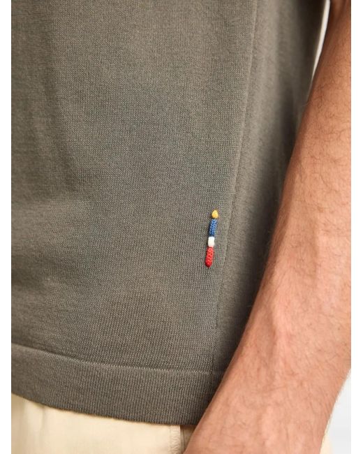 Polo Keeling Con Inserti di Orlebar Brown in Green da Uomo