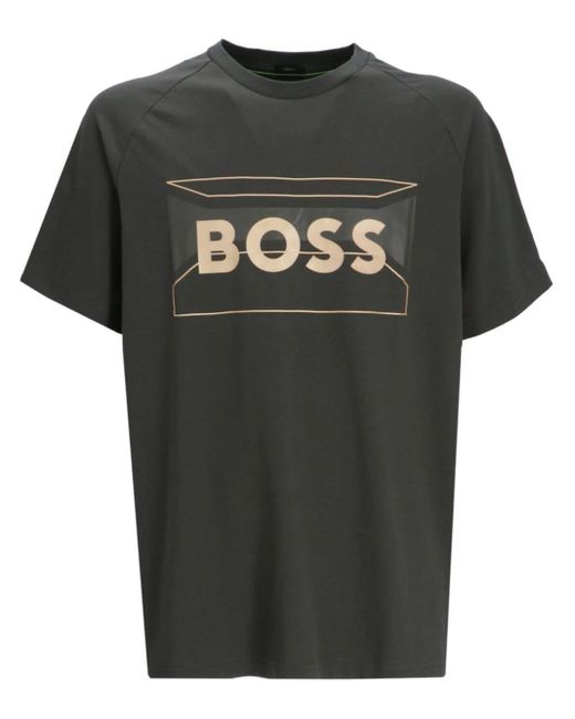 Boss T-Shirt mit Logo-Print in Black für Herren