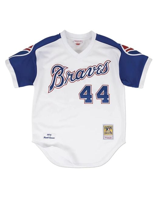Mitchell & Ness Blue Atlanta Braves Cooperstown Collection 1974 Hank Aaron Authentic Jersey for men