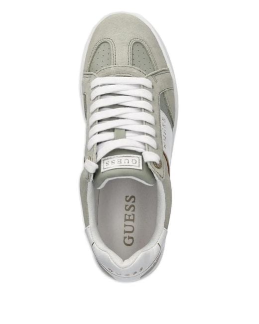 Jrone suede paneled sneakers Guess de color Green