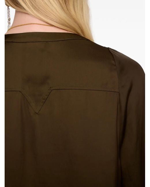 Zadig & Voltaire Natural Torny Satin Tunic