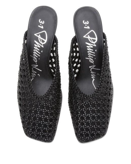 3.1 Phillip Lim マクラメ ミュール 68mm Black