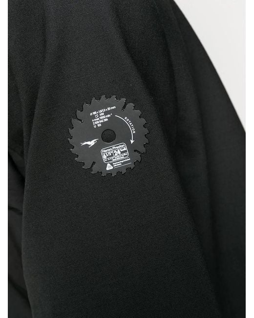 Heron Preston Black Tailored Wrap-Front Blazer