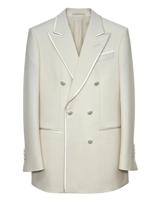 Tom Ford White Double-Breasted Blazer for men