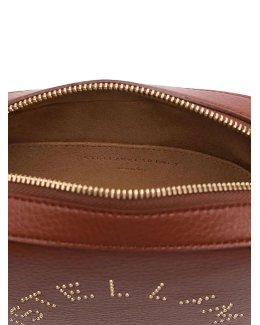 Stella McCartney Brown Logo Cross Body Bag