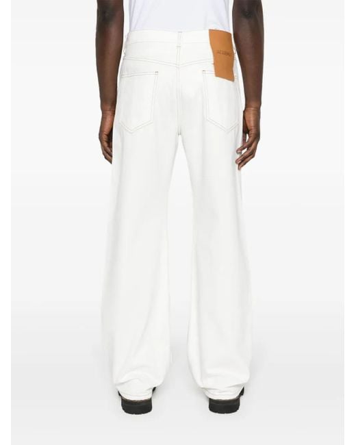 Jeans Dritti Le De Nîmes Droit di Jacquemus in White da Uomo