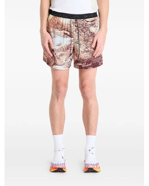 Nike Red Printed Shorts for men